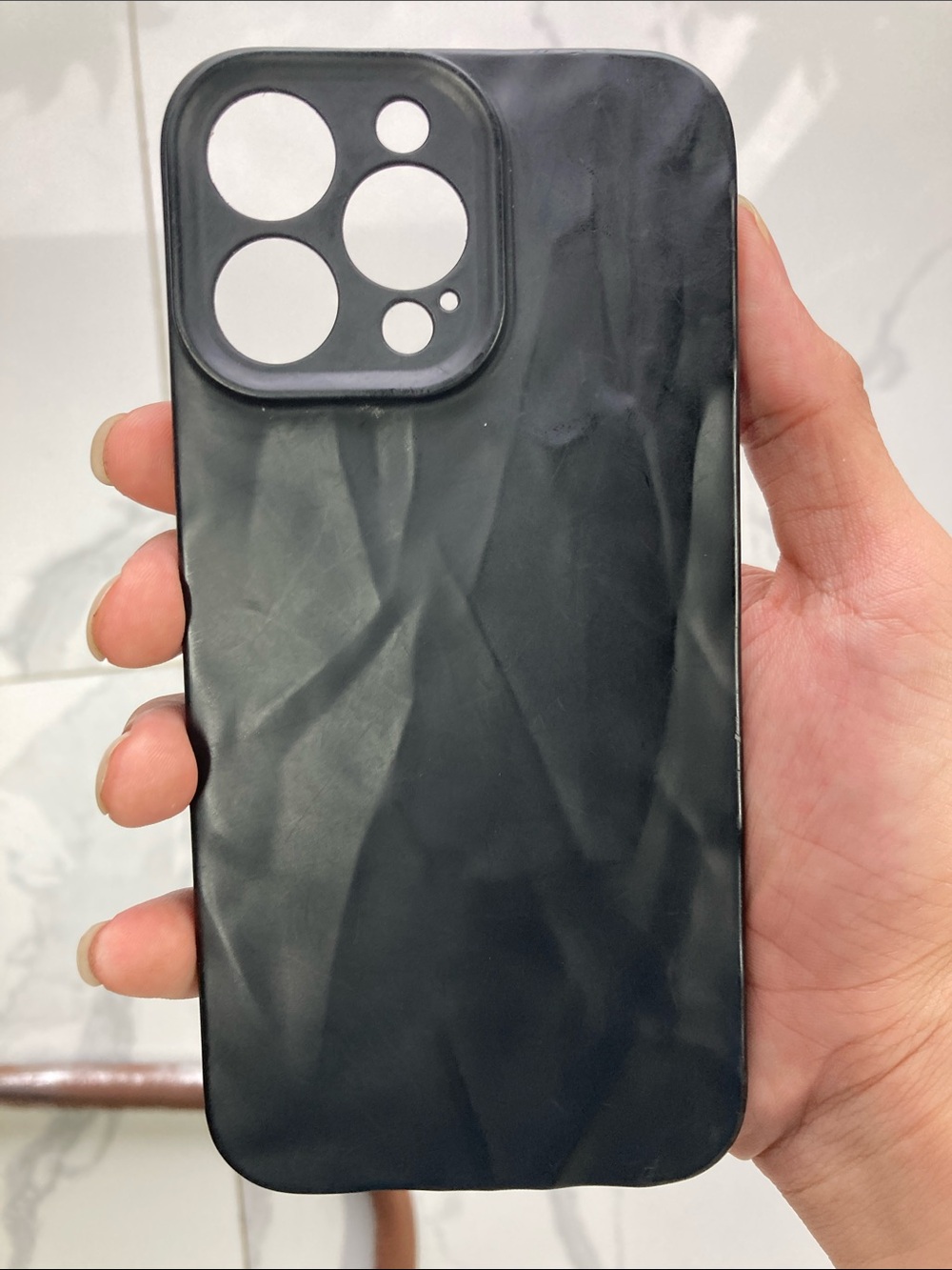 Black Marble Texture Phone Case - Unbranded